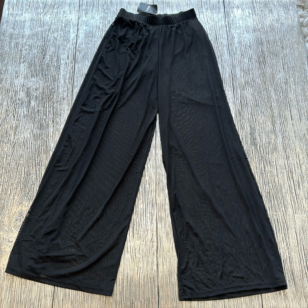 NWT!  Forever 21 Brand Sheer Wide Leg Pants